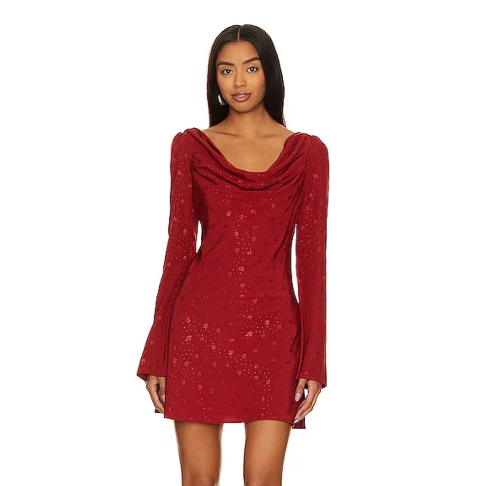 Tularosa Red Floral Dress